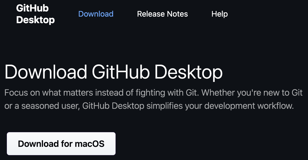 GitHub Desktop downloads screenshot
